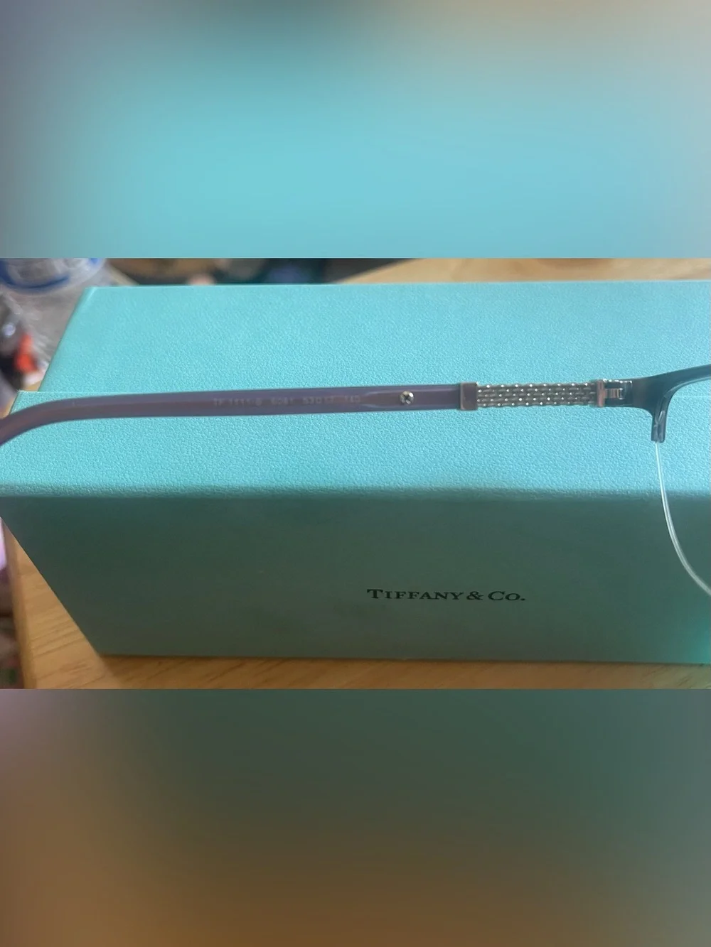 Tiffany & Co. TF1111-B 6091 Eyeglass Frames Only – Authentic – Box & COA